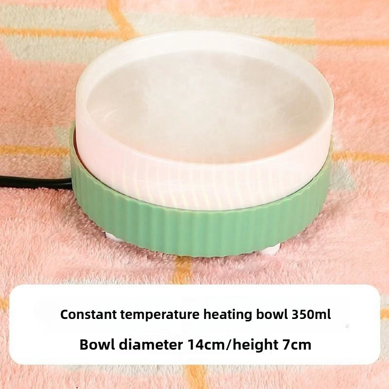 Pet Winter Constant Temperature Ceramics Water Bowl 350mL, 30°C Constant