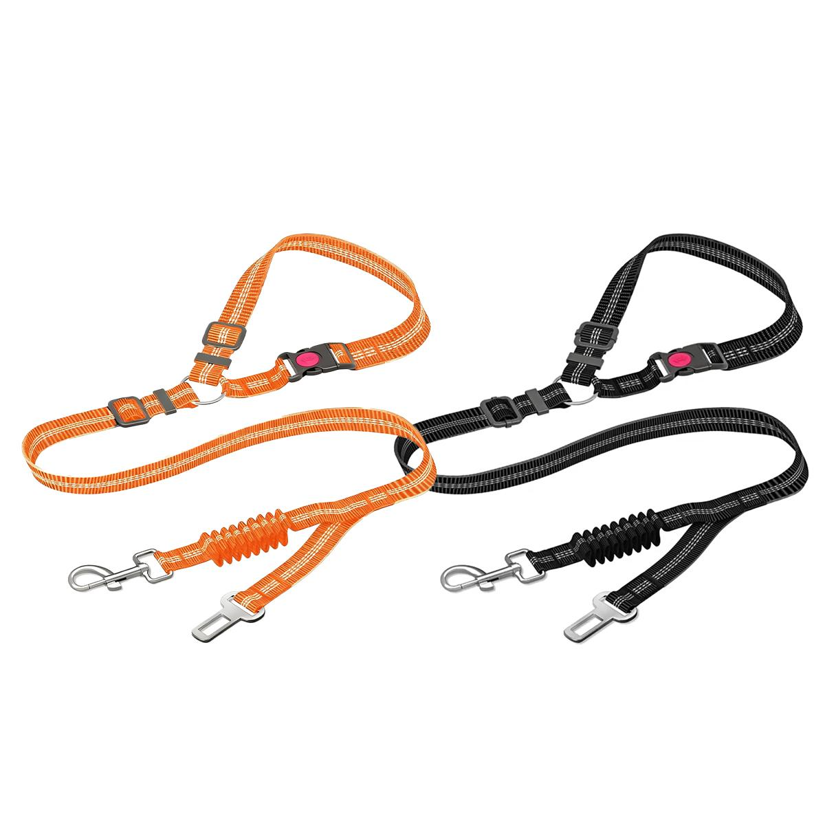 2-in-1 Dog Leash & Car Seat Belt Safty Tether