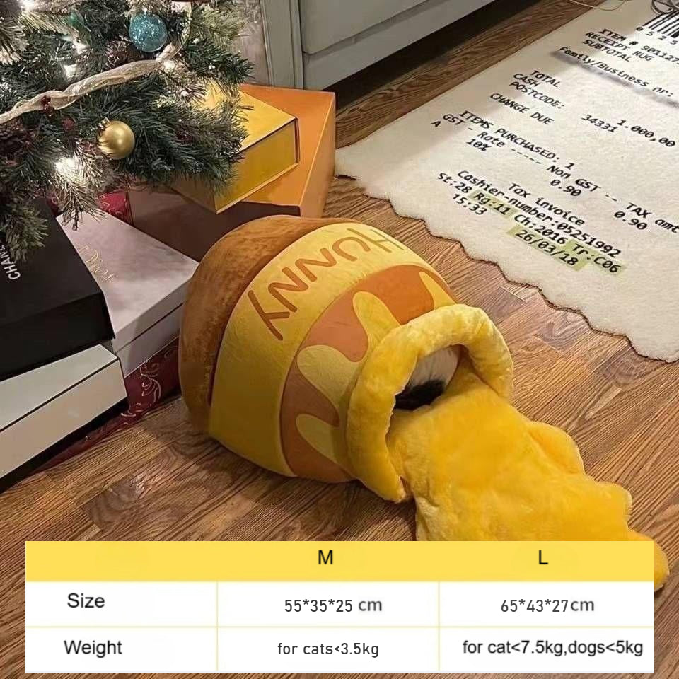 Adorable Honey Pot Cat Bed