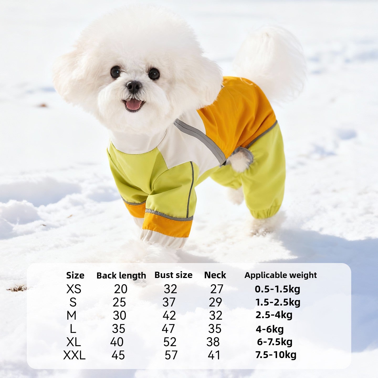 Dog Outdoor Jacket Raincoat, Waterproof and Windproof, Leash-compatible
