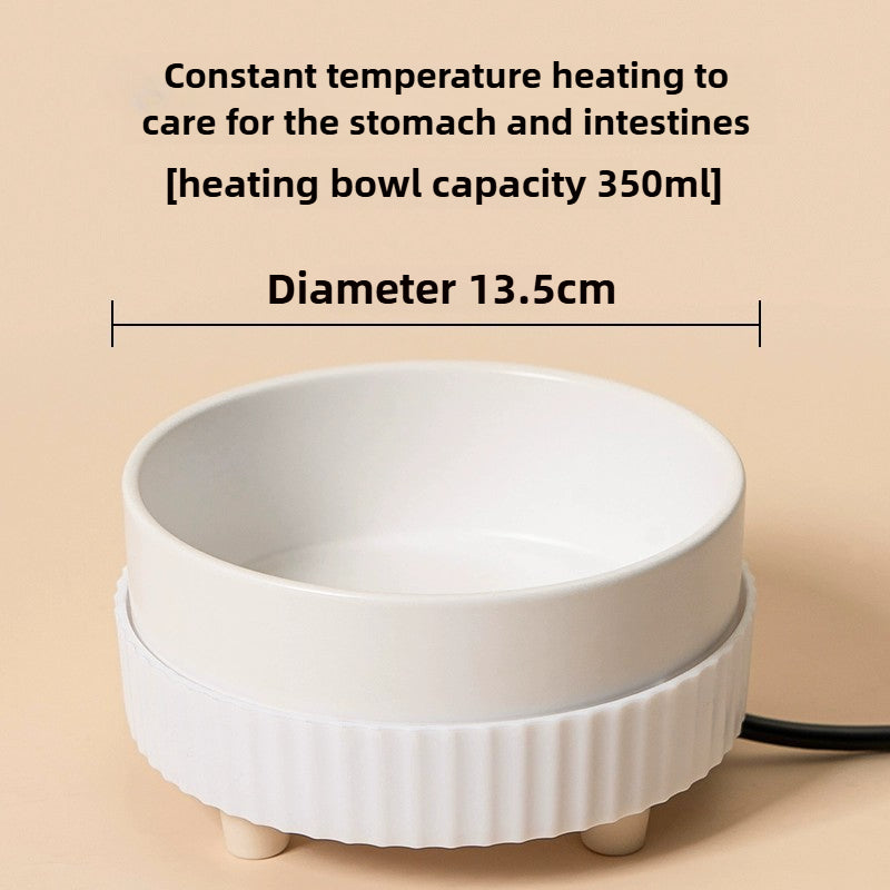Pet Winter Constant Temperature Ceramics Water Bowl 350mL, 30°C Constant