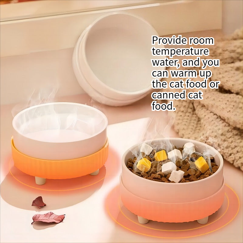 Pet Winter Constant Temperature Ceramics Water Bowl 350mL, 30°C Constant