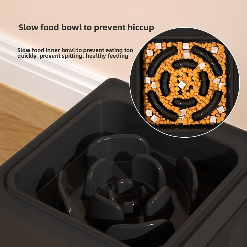 Adjustable Dog Bowls Slow Feeder 2 in 1