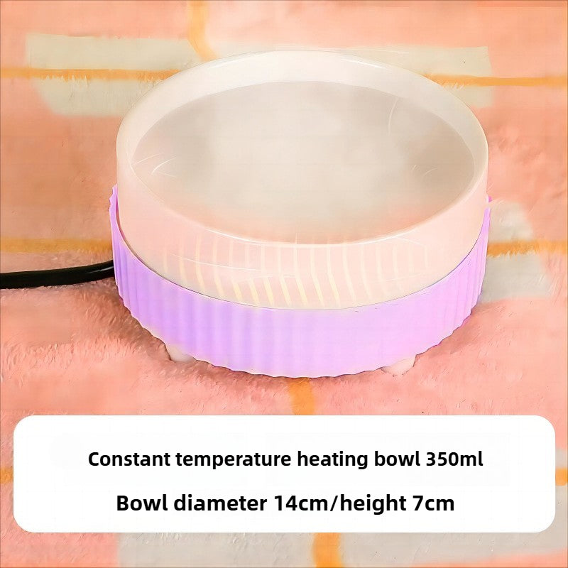 Pet Winter Constant Temperature Ceramics Water Bowl 350mL, 30°C Constant