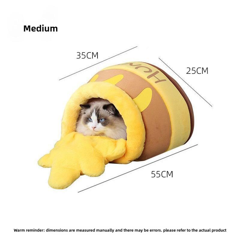 Adorable Honey Pot Cat Bed