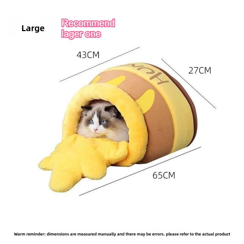 Adorable Honey Pot Cat Bed