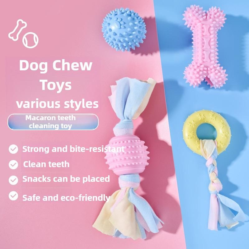 Dog Chewing Toys 4 set, Teeth Cleaning for Puppy