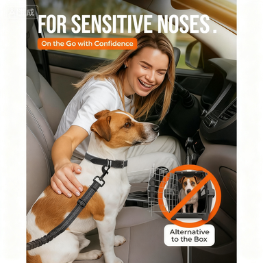 2-in-1 Dog Leash & Car Seat Belt Safty Tether