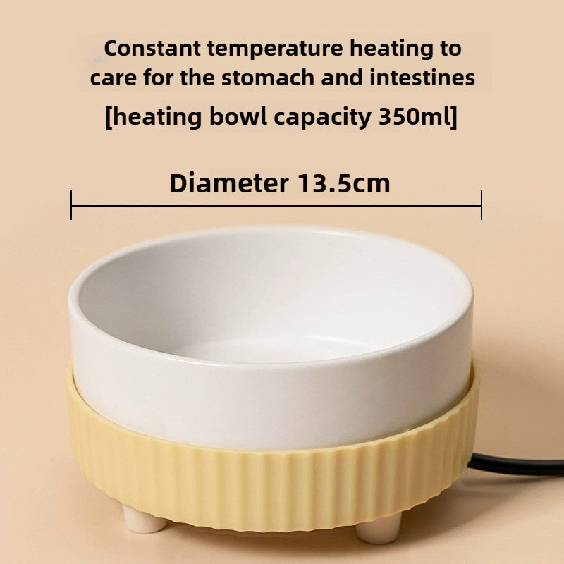 Pet Winter Constant Temperature Ceramics Water Bowl 350mL, 30°C Constant