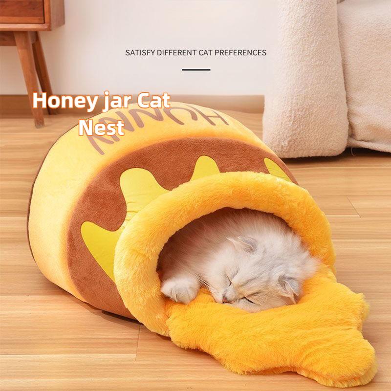 Adorable Honey Pot Cat Bed