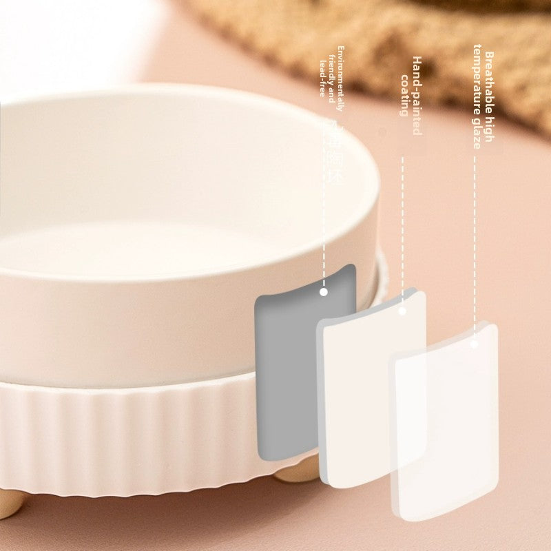 Pet Winter Constant Temperature Ceramics Water Bowl 350mL, 30°C Constant